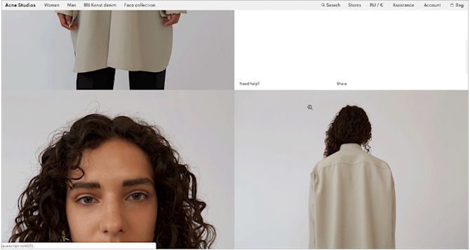 Luxury Brand Product Page Design