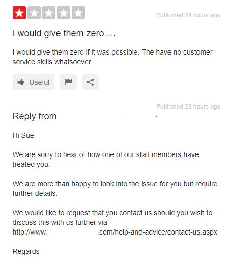 Esempio di risposta ad una recensione negativa Recensione negativa, fidelizzazione dei clienti, servizio clienti