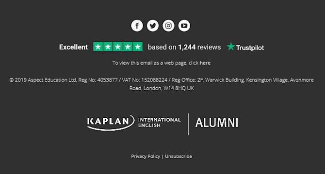 TrustScore in Footer