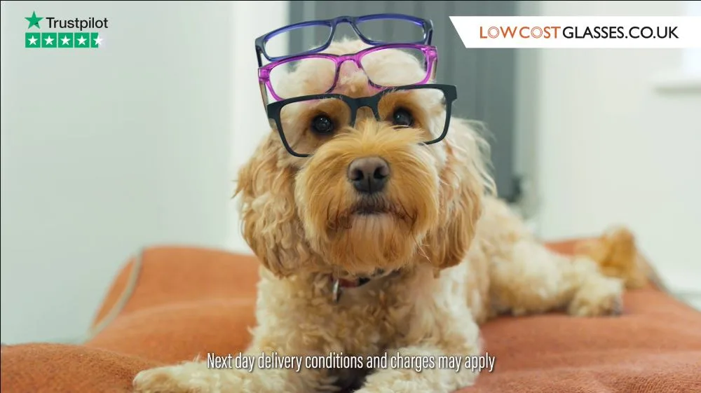 Low cost glasses tv ad Trustpilot