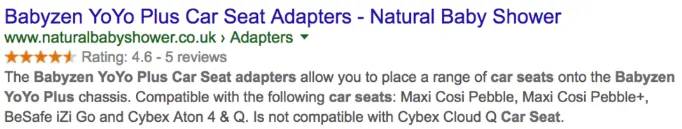 rich snippets with trustpilot