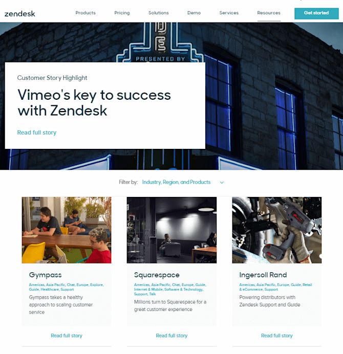 Zendesk case studies and testimonials