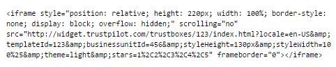 Trustbox code 2 Trustbox code 2