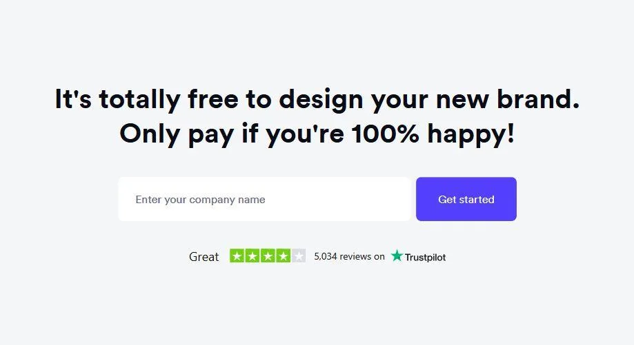 Looka boosts CTA conversions with social proof thanks to Trustboxes