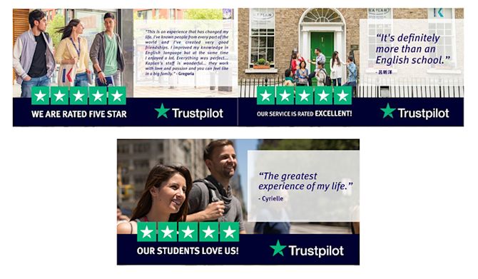 Trustpilot x Kaplan Reviews in Facebook Ads