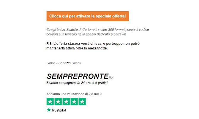 Email footer di Semprepronte