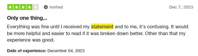 statement