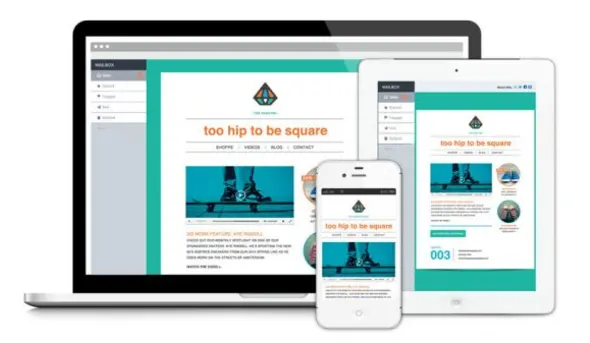 Email, marketing, dispositivi mobili, responsive