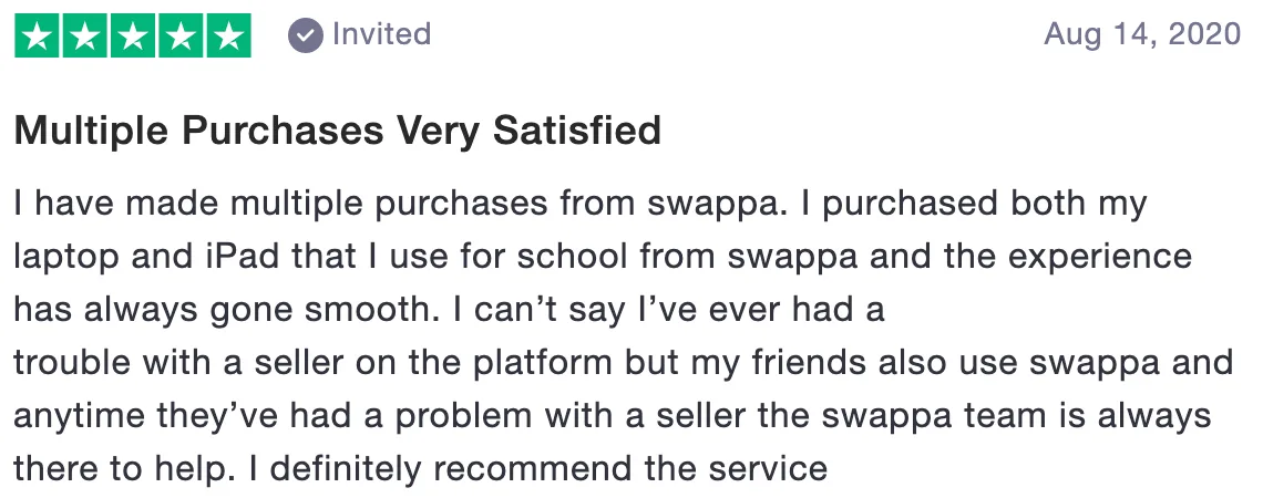 Review of Swappa: Multiple Purchases Very Satisfied (5 stars)