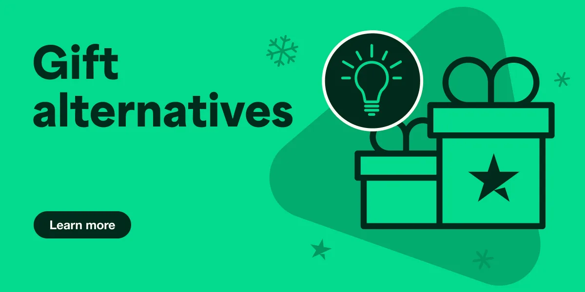 Holiday gift alternatives