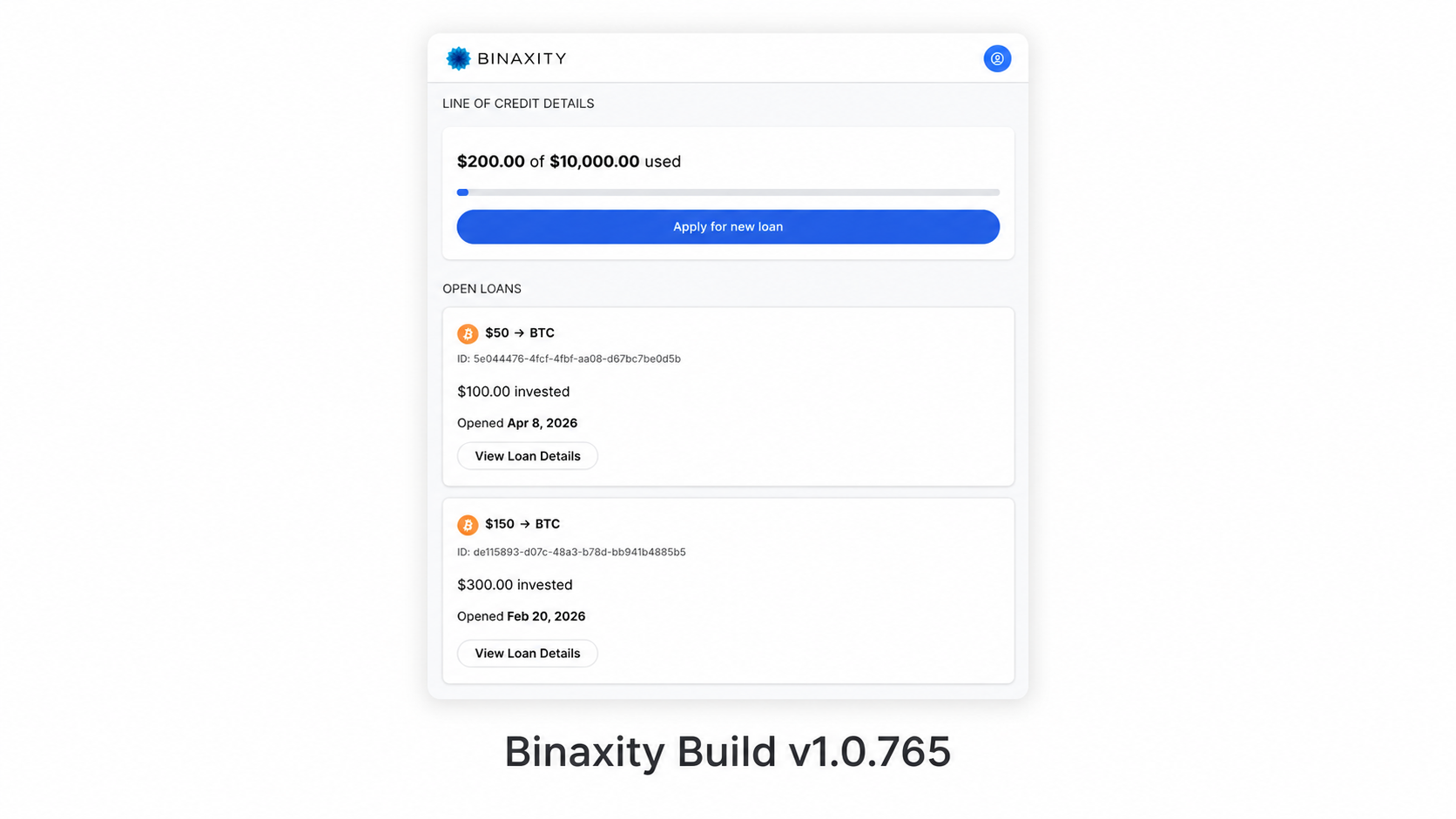 Binaxity Now Supports Multiple I-LOC Drawdowns