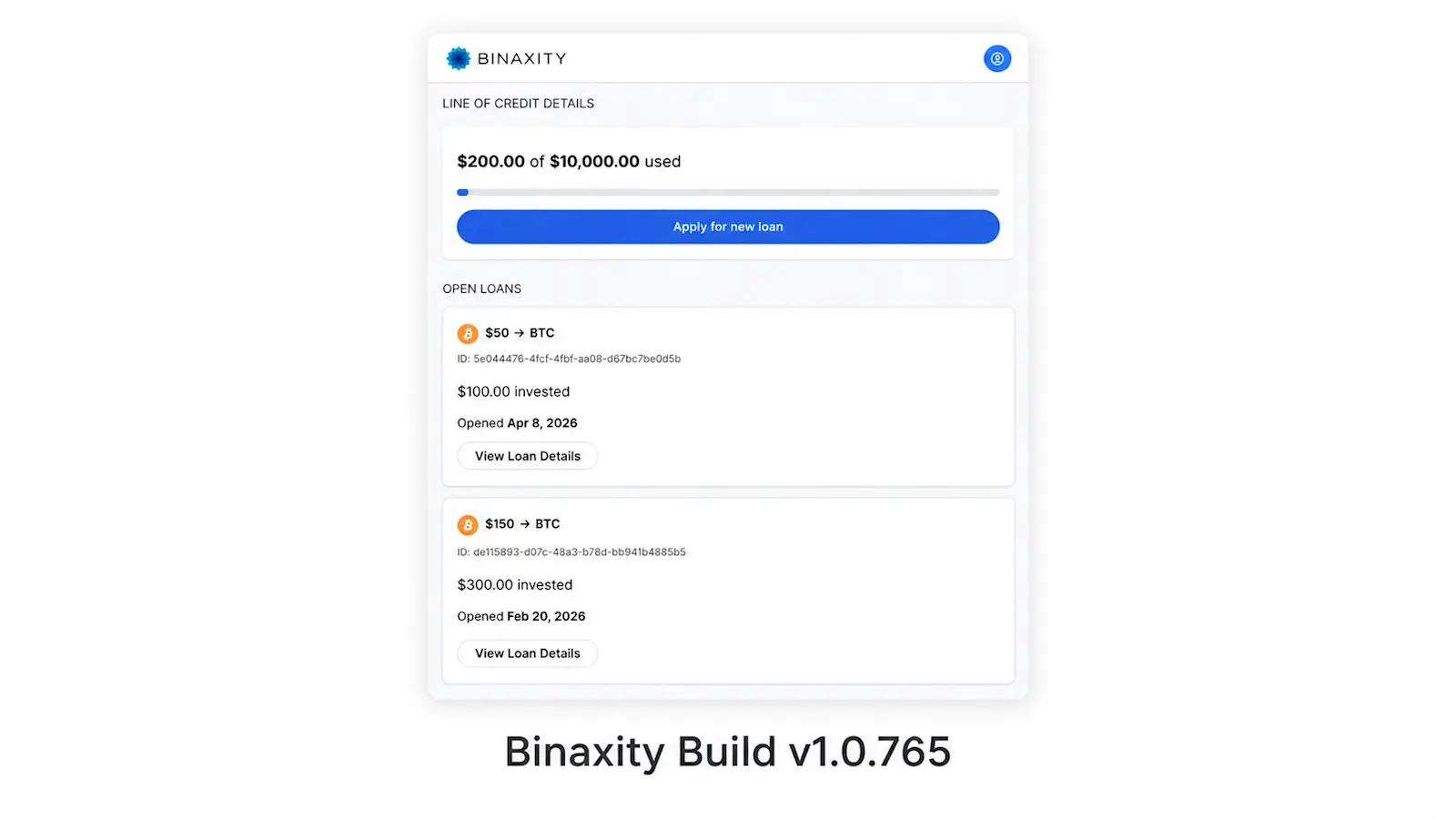 Binaxity Now Supports Multiple I-LOC Drawdowns