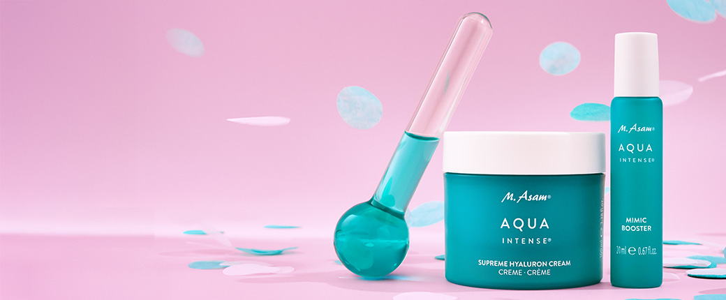 Monatsangebot Juli: AQUA INTENSE Hyaluron Bestseller Set mit Massage Stick 3-teilig