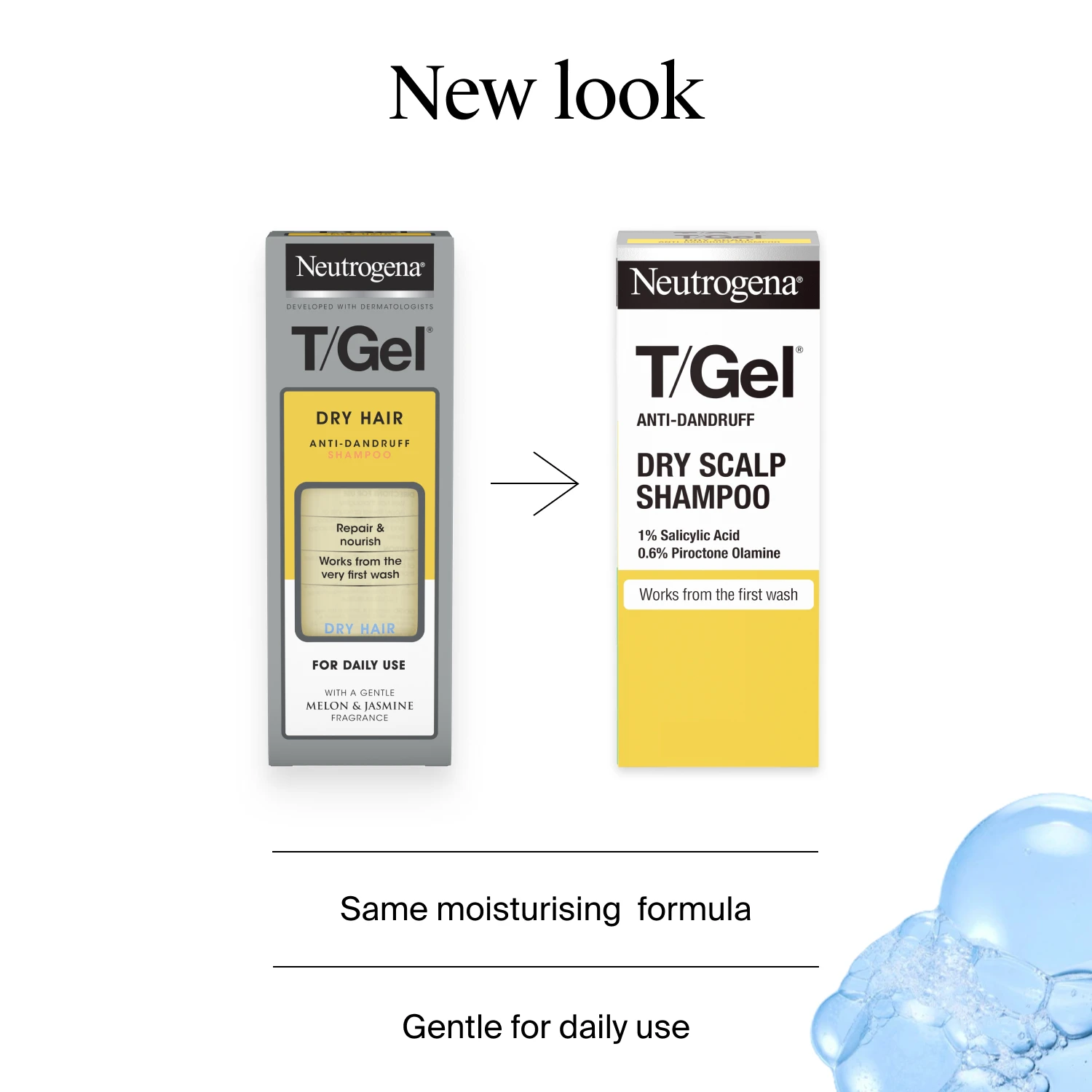 Starts fighting dandruff from the very first use