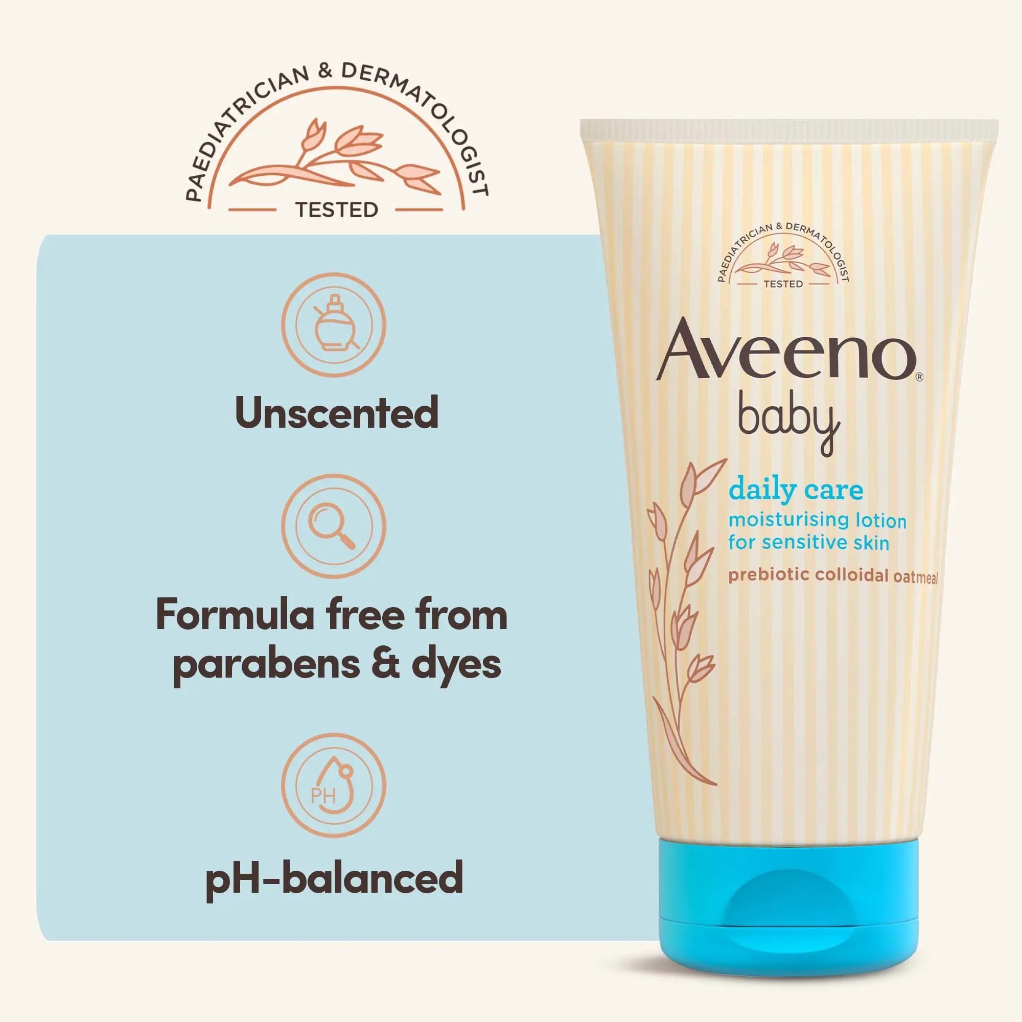 BABY DAILY CARE MOISTURISING LOTION, 75ML - Image 5 - Aveeno - en-GB