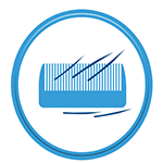 Icon showing hair in comb