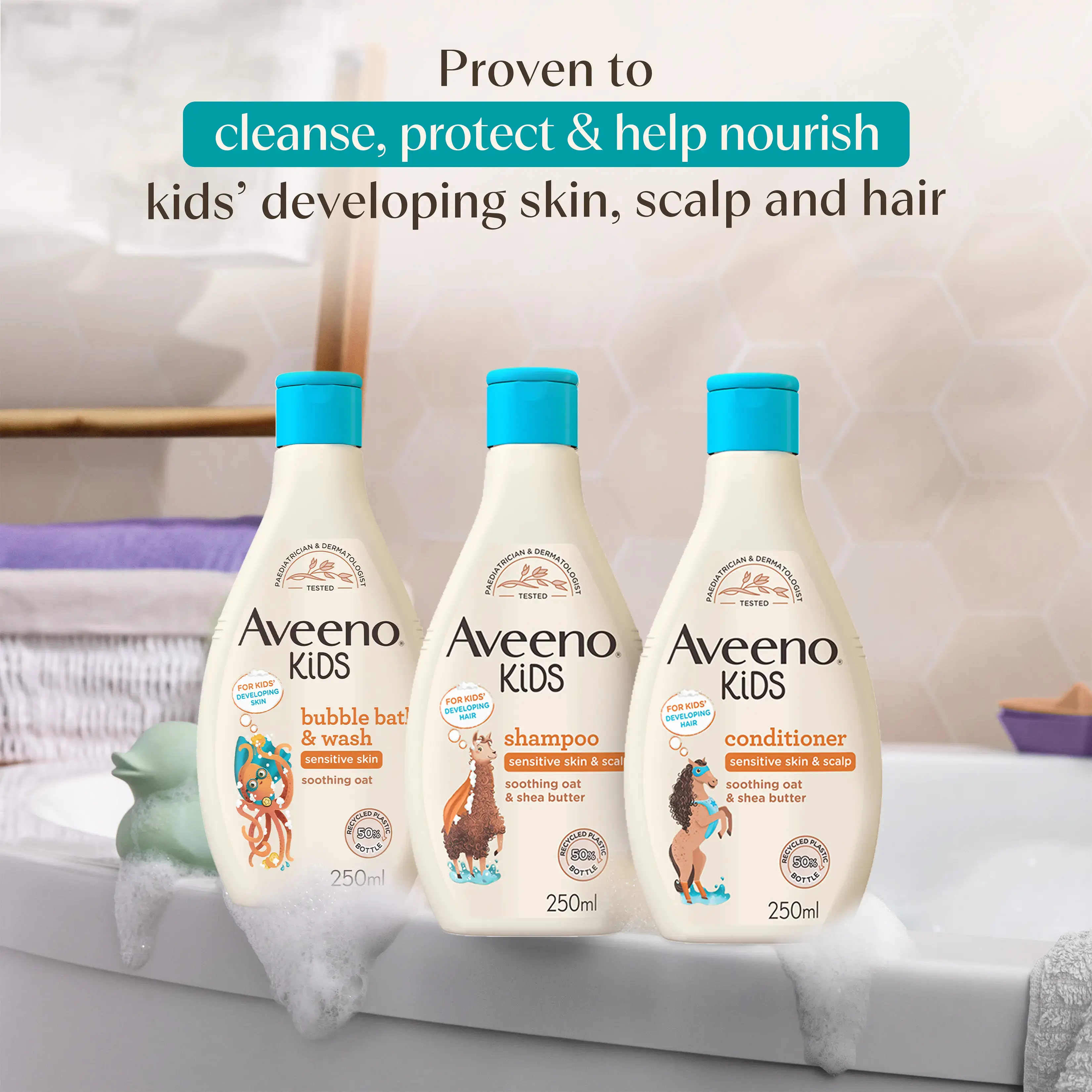 AVEENO® Kids Bubble Bath & Wash 250ml