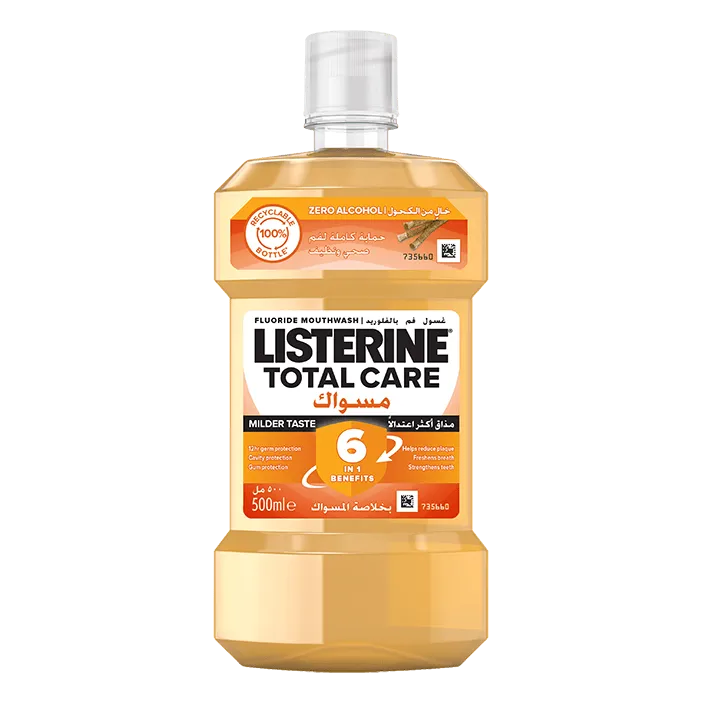 Listerine® Total Care Miswak Milder Taste Mouthwash - Image 1 - Listerine - en-GB