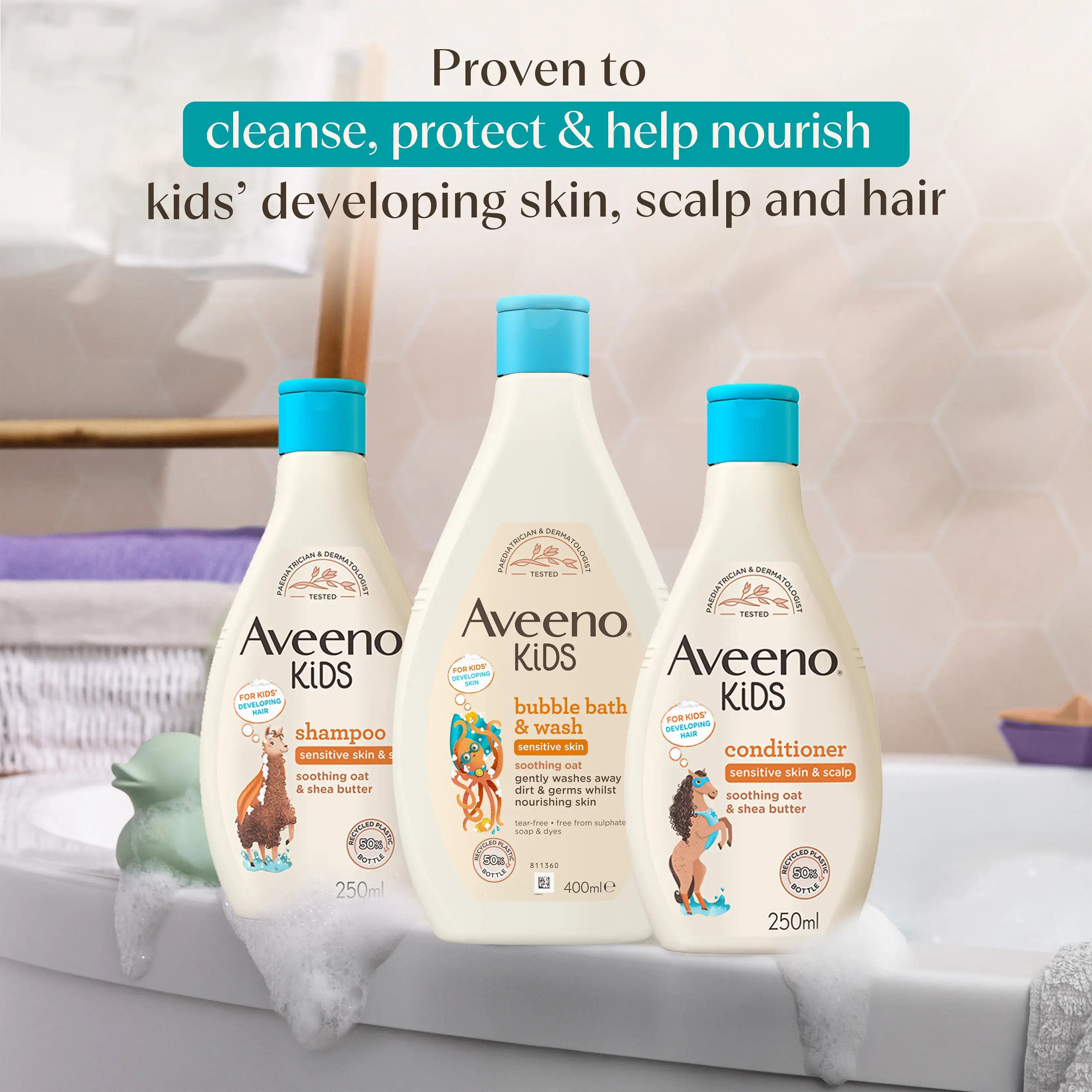 AVEENO® Kids Bubble Bath & Wash 400ml