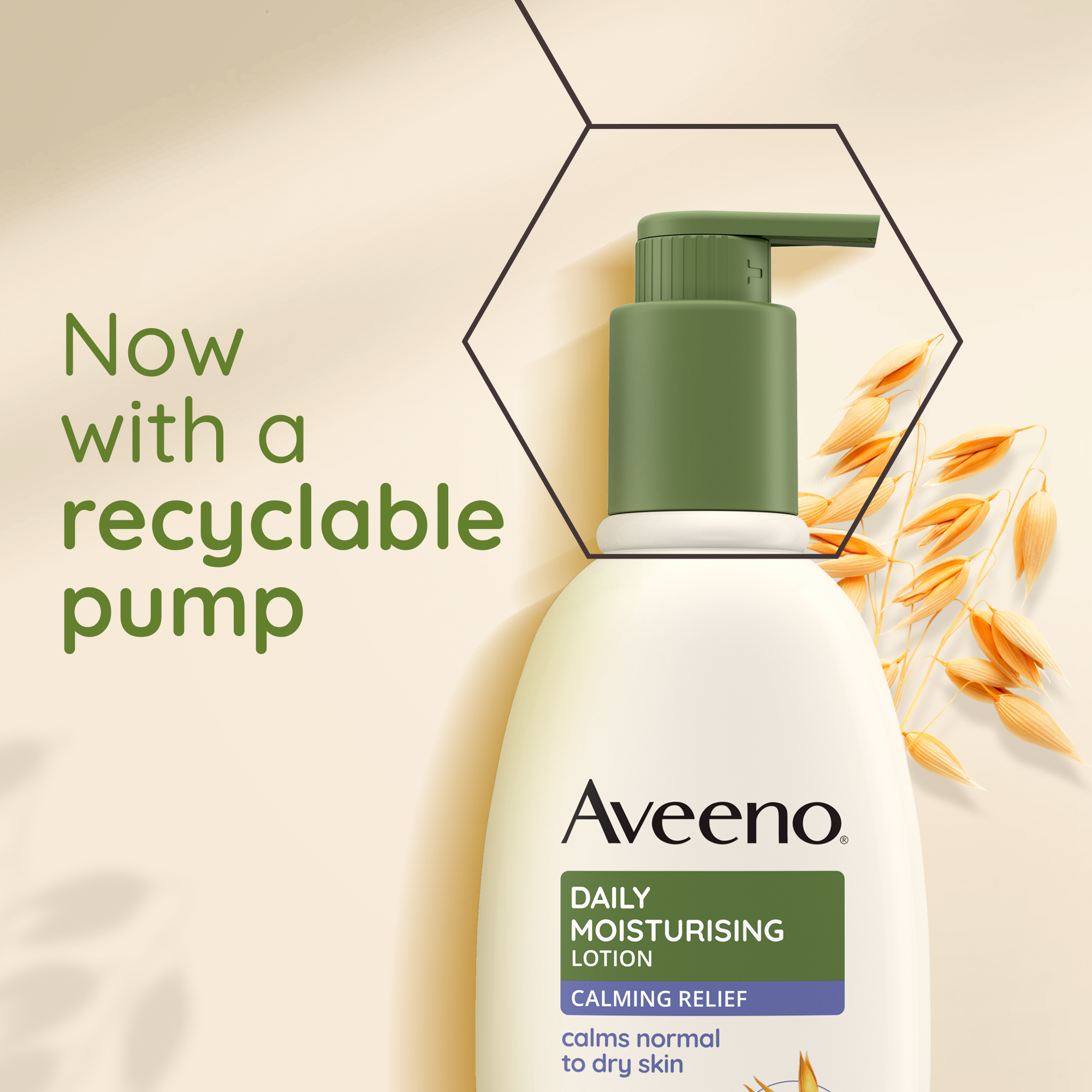 now with a recyclable pump