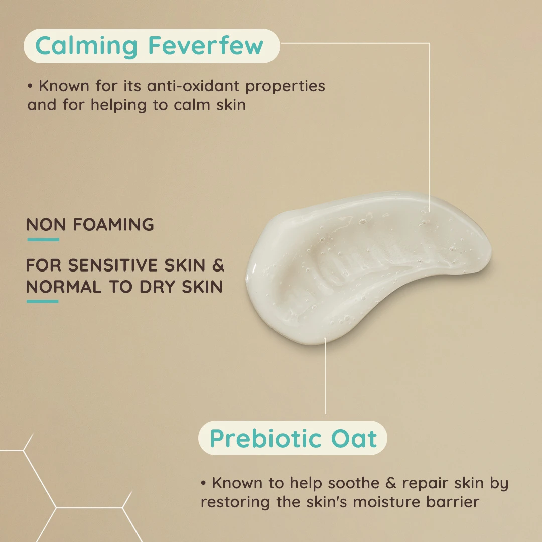 non foaming for sensitive skin & normal to dry skin