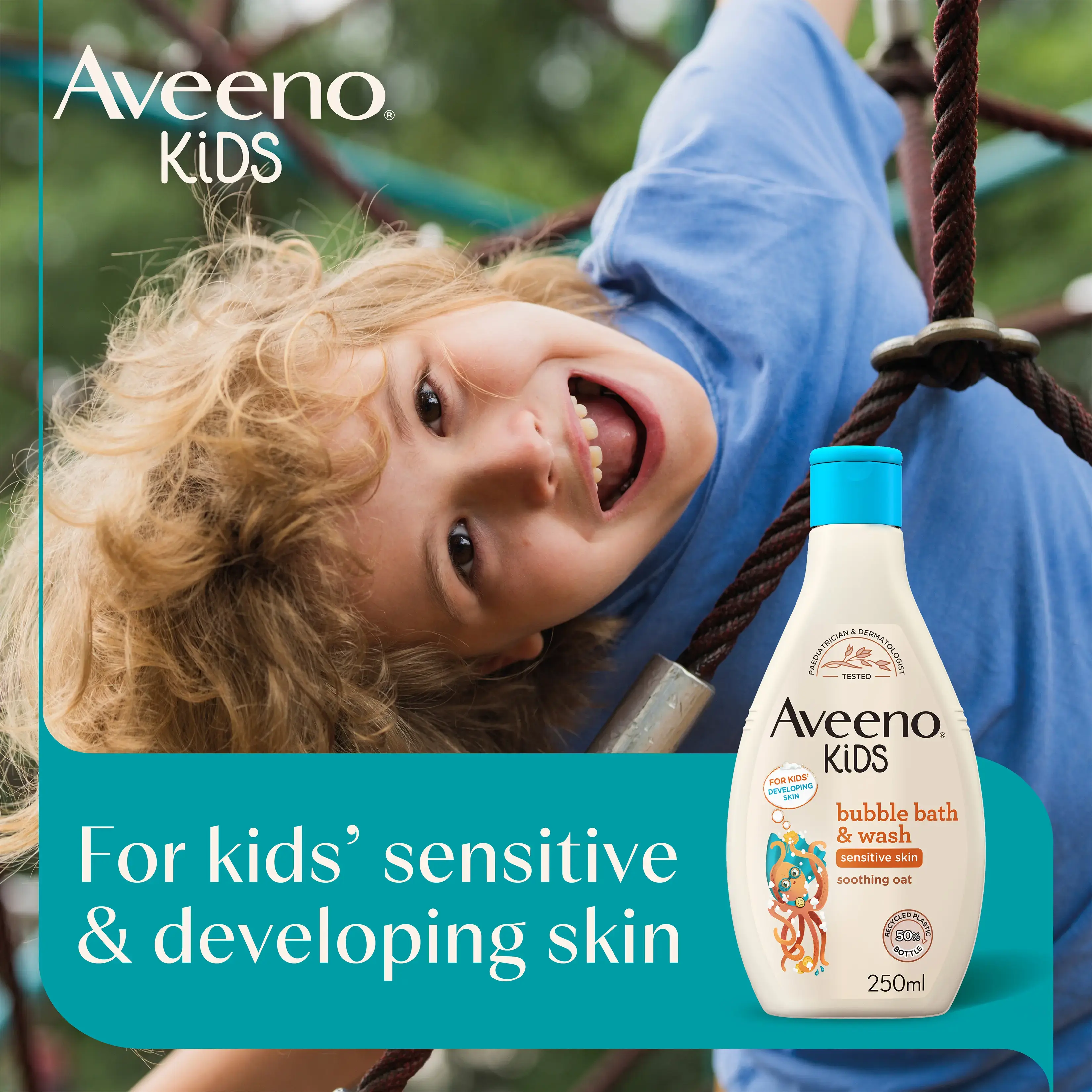AVEENO® Kids Bubble Bath & Wash 250ml