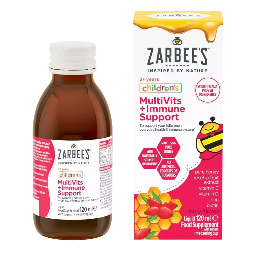 Zarbee’s® Children’s MultiVits + Immune Support Liquid​ - Image 2 - zarbees.co.uk - en-GB