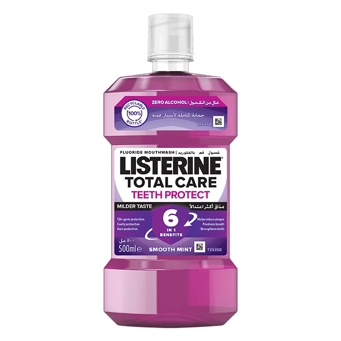 Listerine® Total Care Teeth Protect Milder Taste Mouthwash - Image 1 - Listerine - en-GB