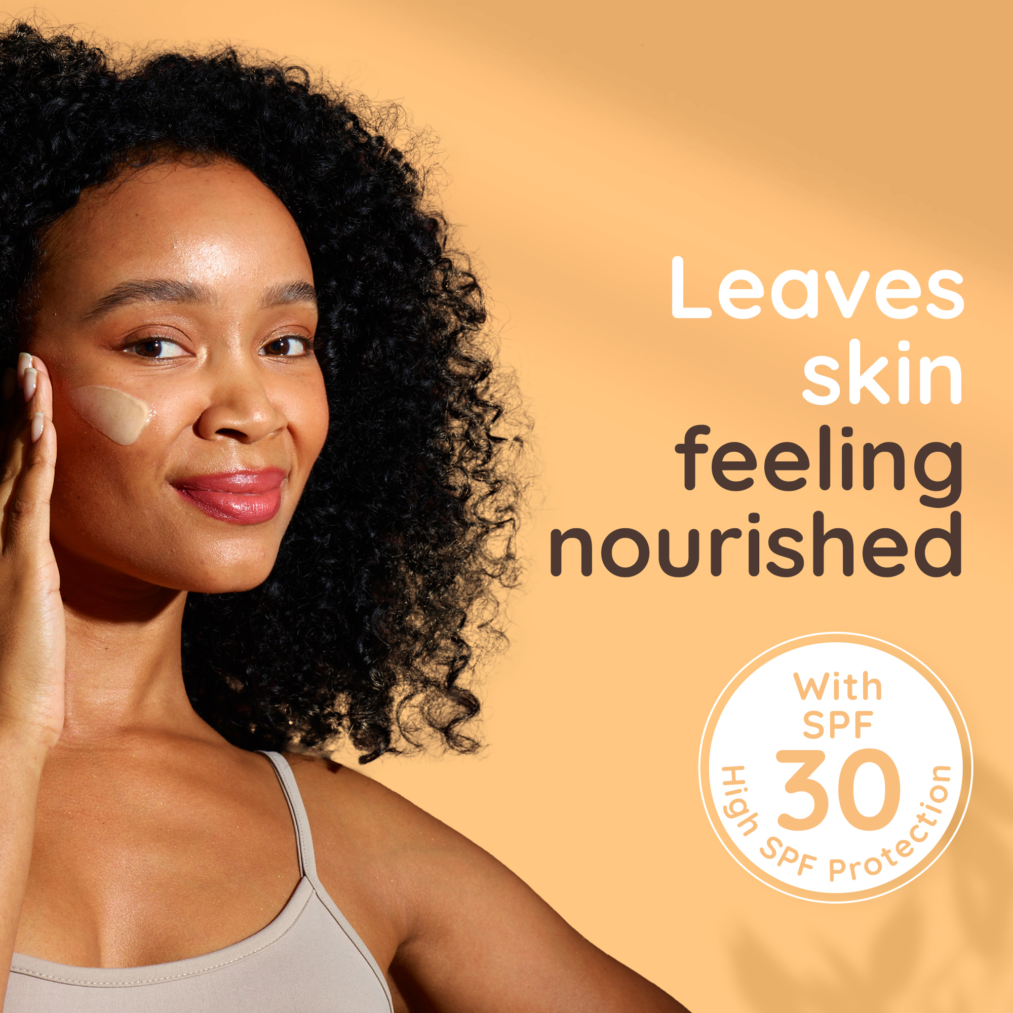 Leaves skin feeling nourished with SPF 30