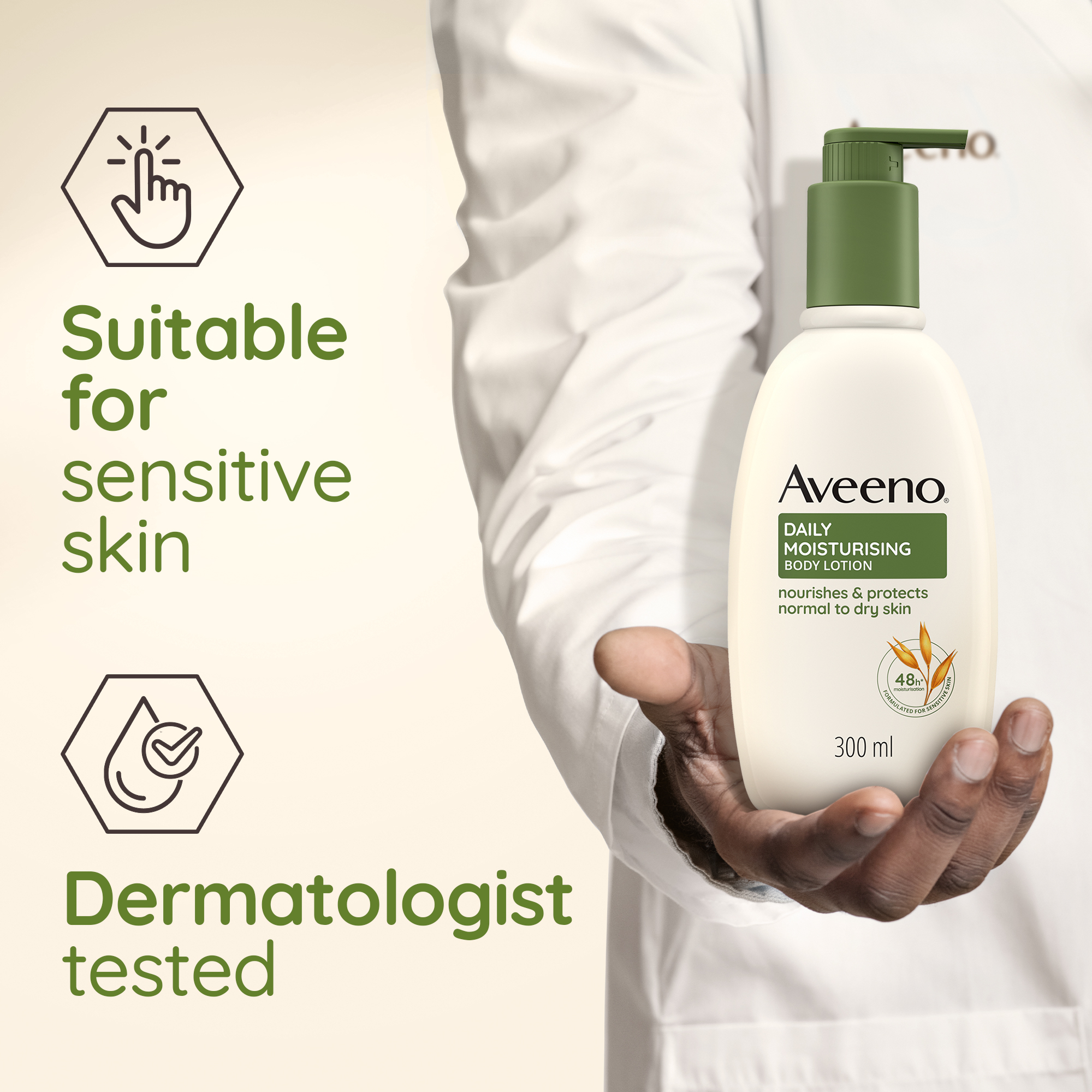 suitable for sensitive skin and dermatologist tested