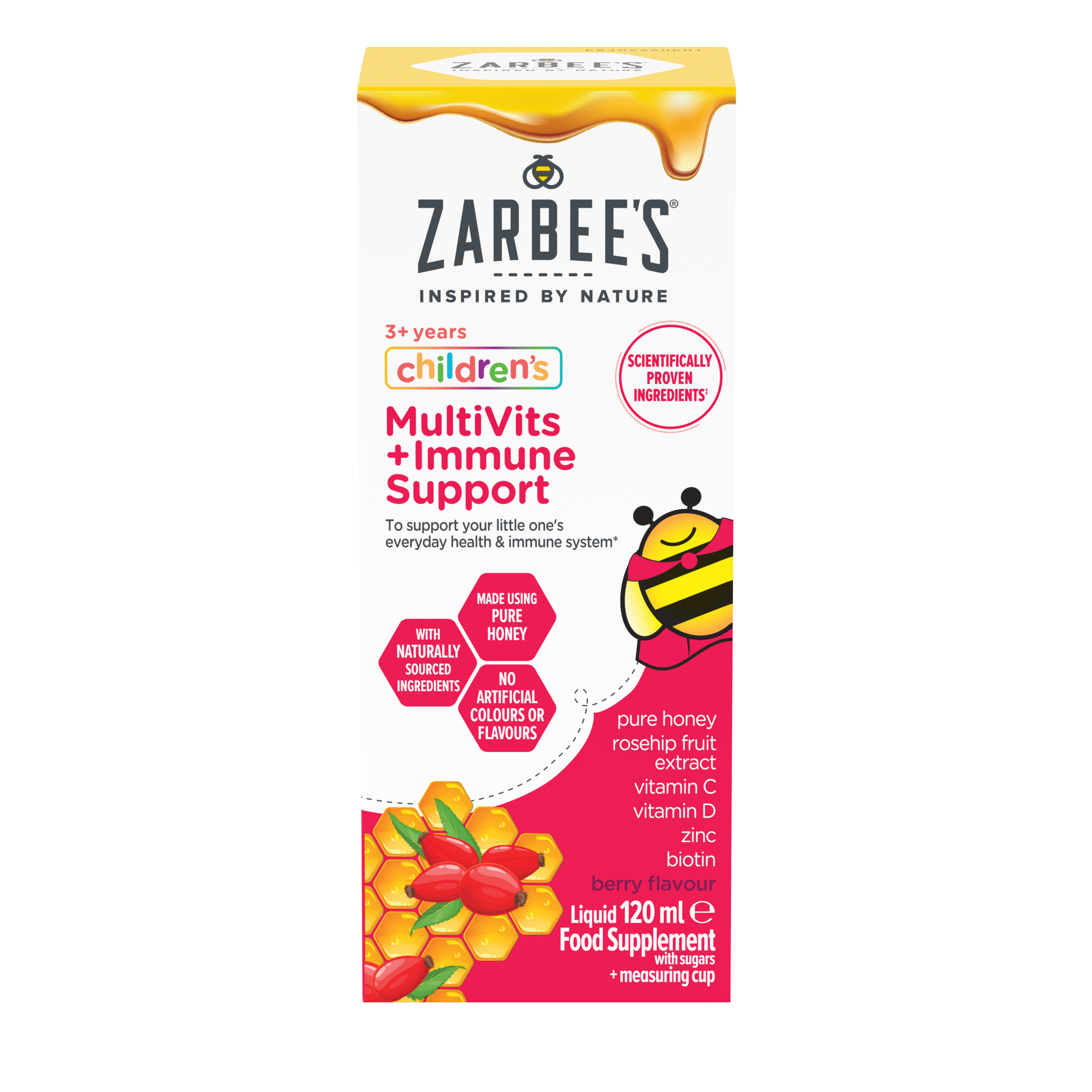 Zarbee’s® Children’s MultiVits + Immune Support Liquid​ - Image 1 - zarbees.co.uk - en-GB