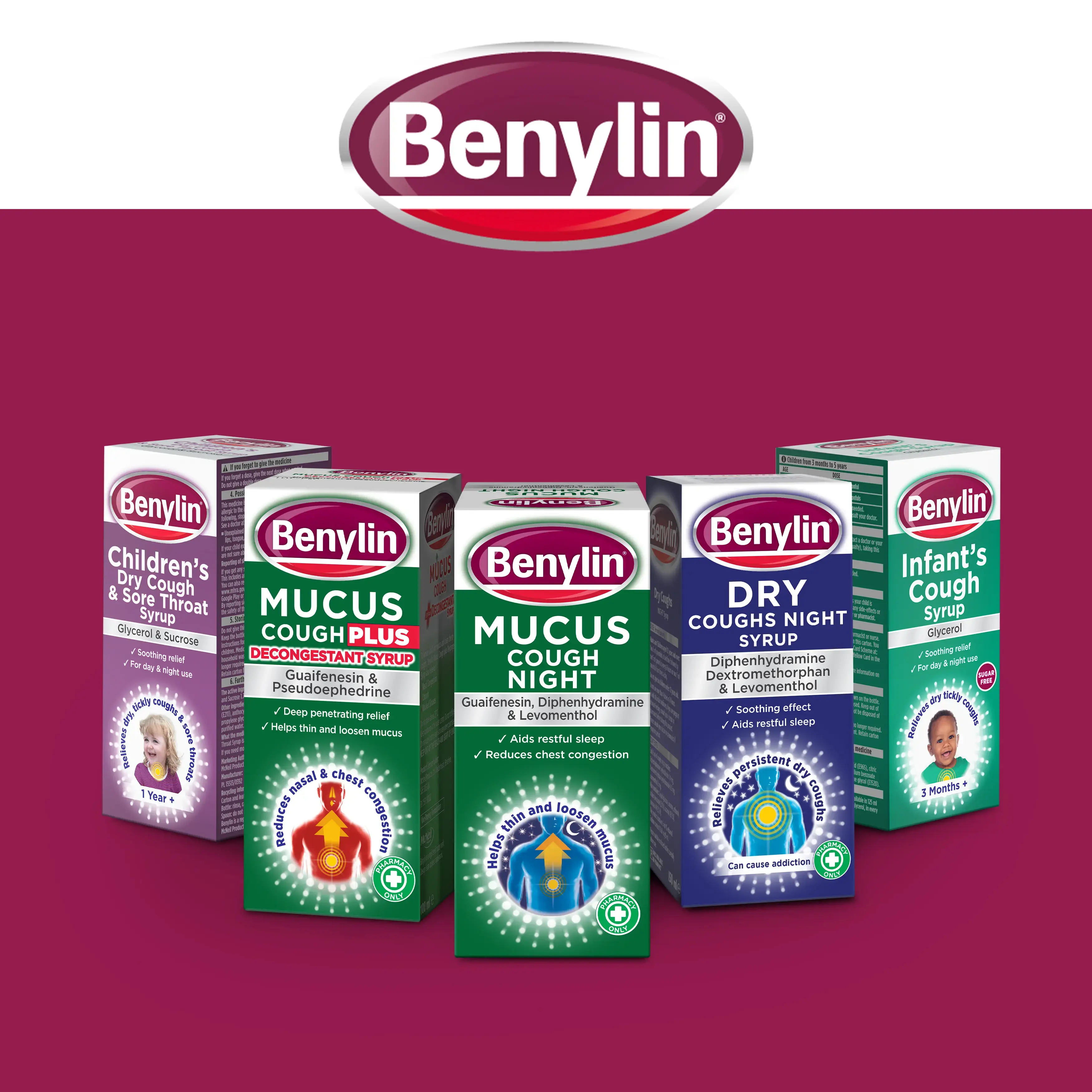 Image showing Benylin packshots
