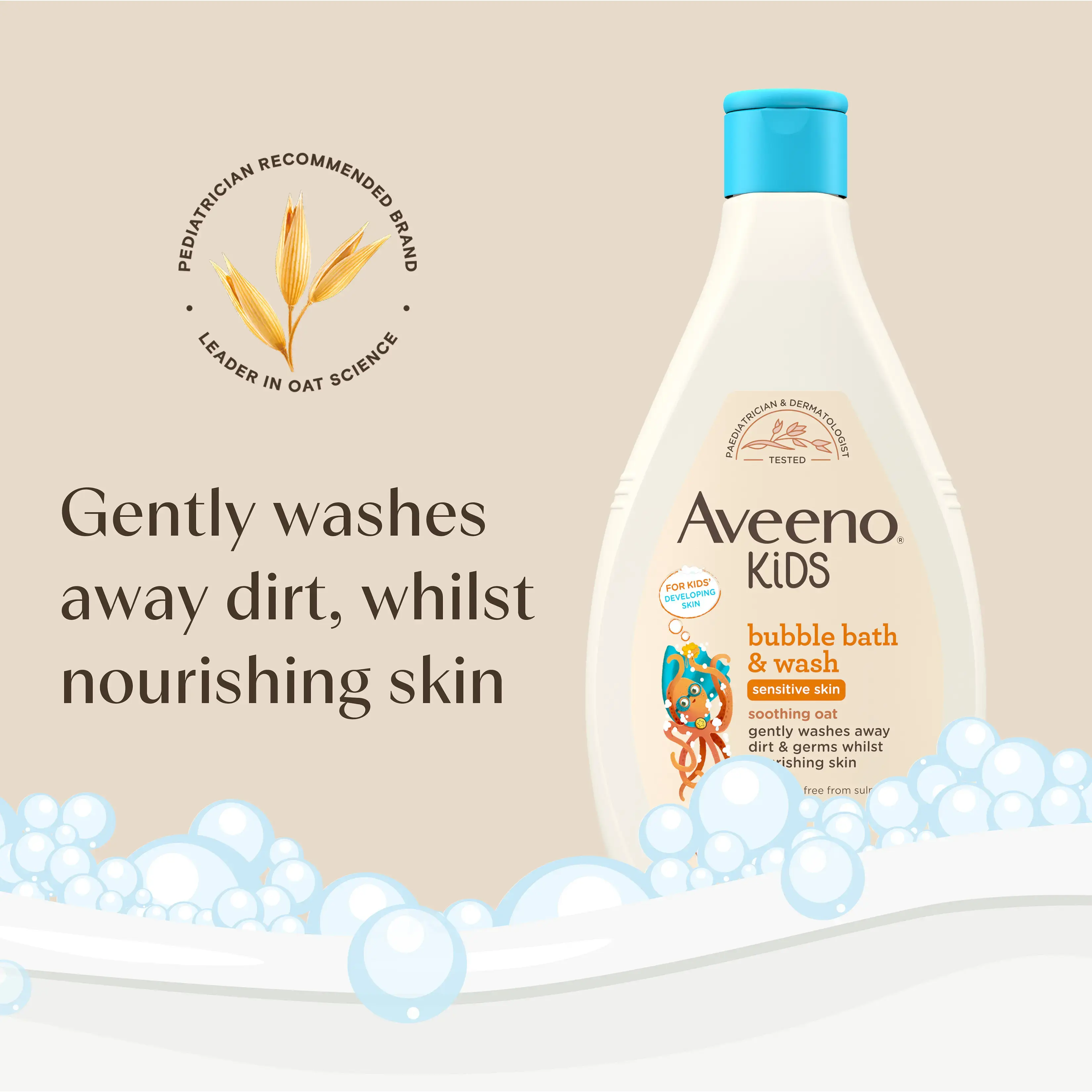 AVEENO® Kids Bubble Bath & Wash 400ml