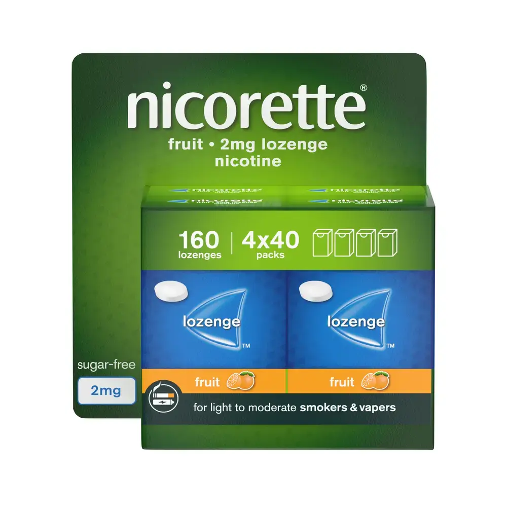 Nicorette Lozenge - Fruit 2mg 160's - packshot
