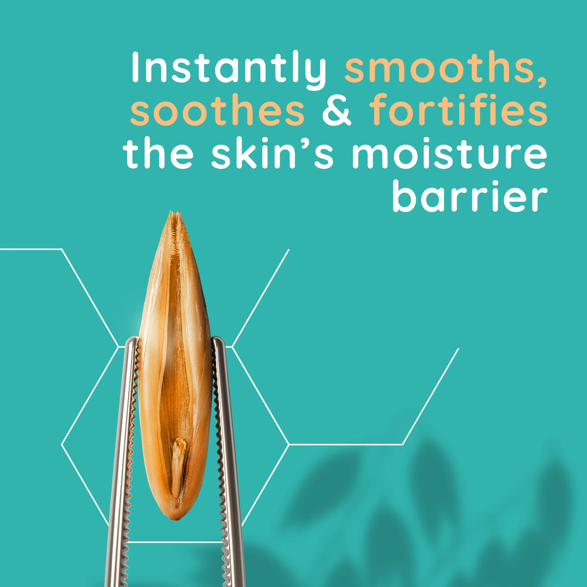 instantly smooths, soothes & fortifies the skin’s moisture barrier