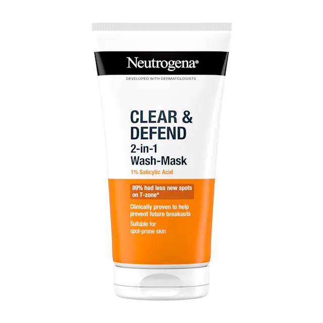 Neutrogena® Clear & Defend+ Facial Wash with AHA /BHA /PHA