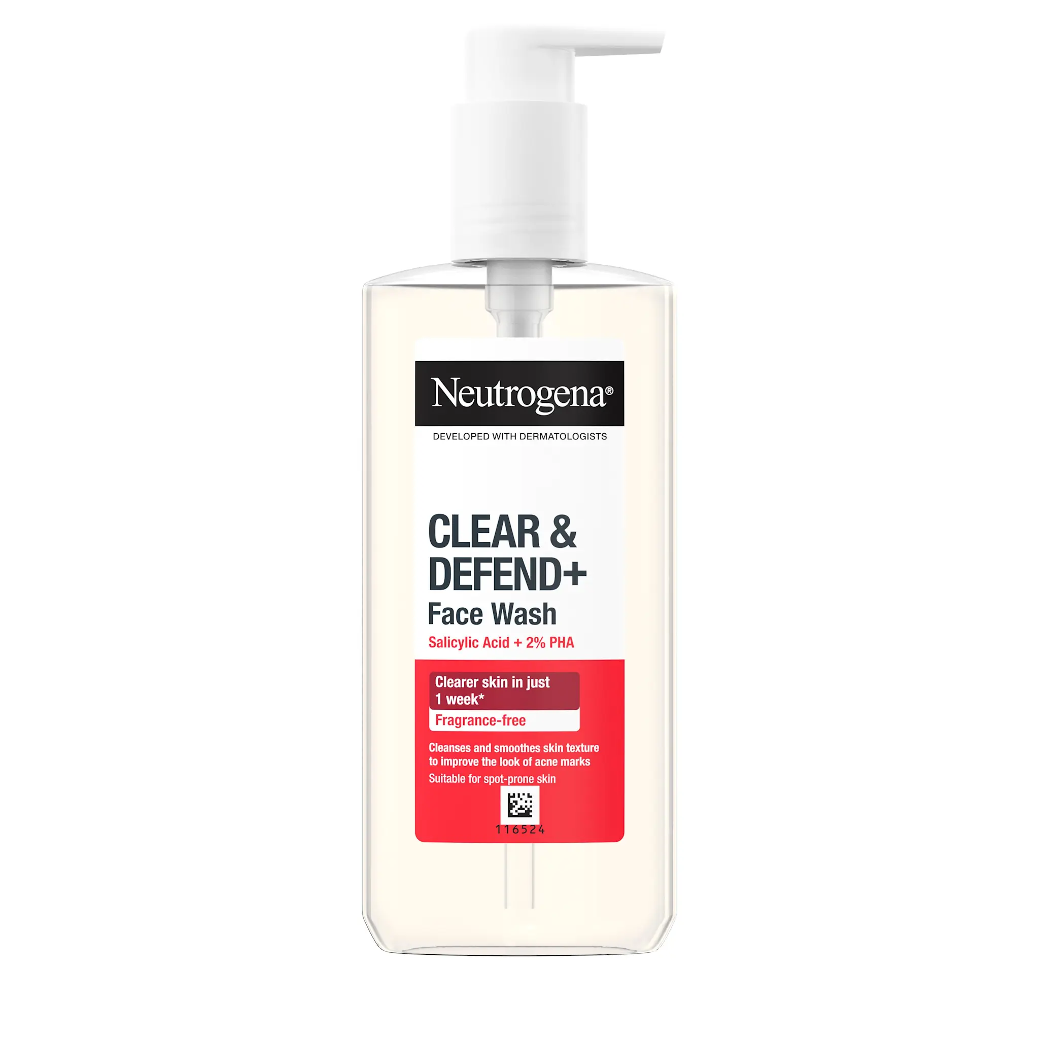 Neutrogena® Clear & Defend+ Facial Wash with AHA /BHA /PHA