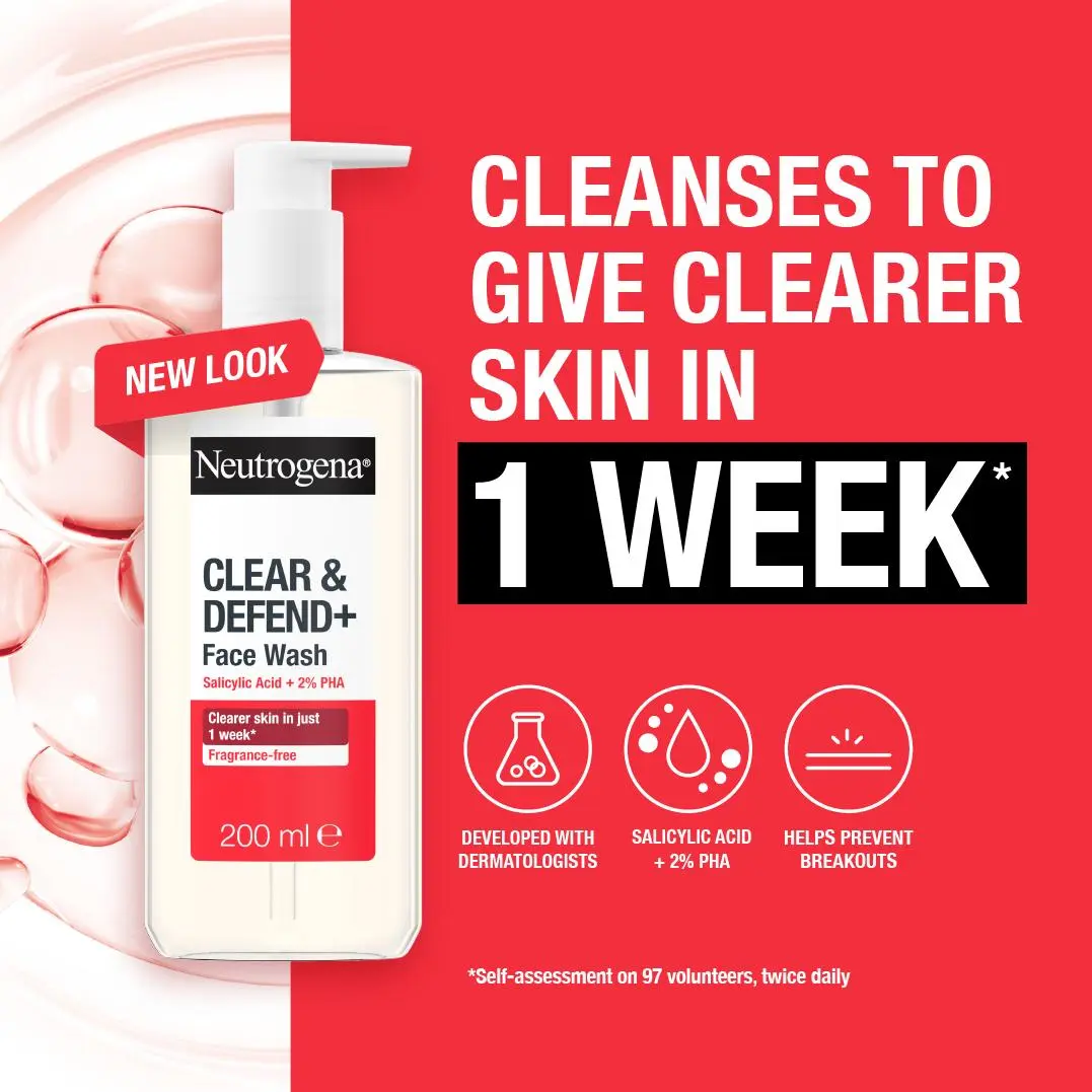 Clear & Defend+ Facial Wash