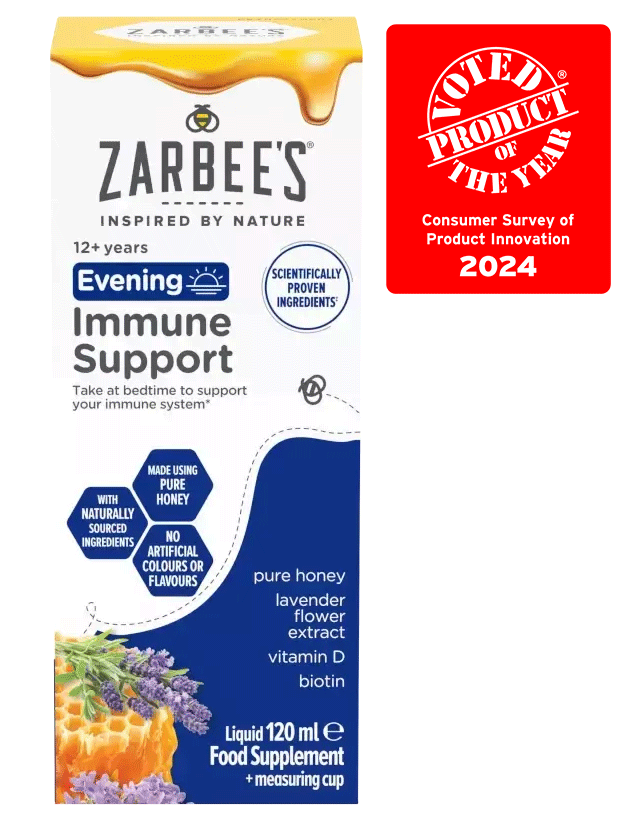 Zarbee’s® Evening Immune Support Liquid​ - Image 1 - zarbees.co.uk - en-GB