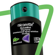 Consider using Nicorette Quickmist mouth spray