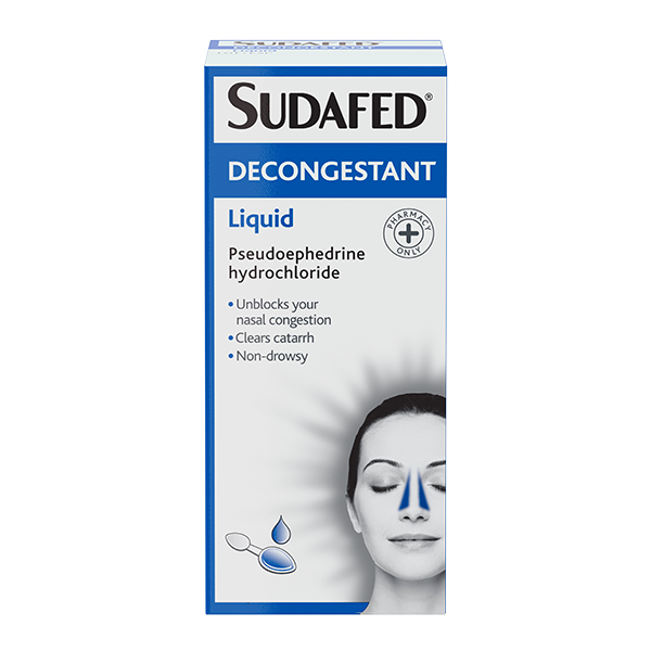 Sudafed® Decongestant Liquid - Image 1 - Sudafed - en-GB