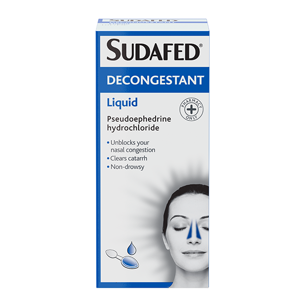 Sudafed® Decongestant Liquid - Image 1 - Sudafed - en-GB