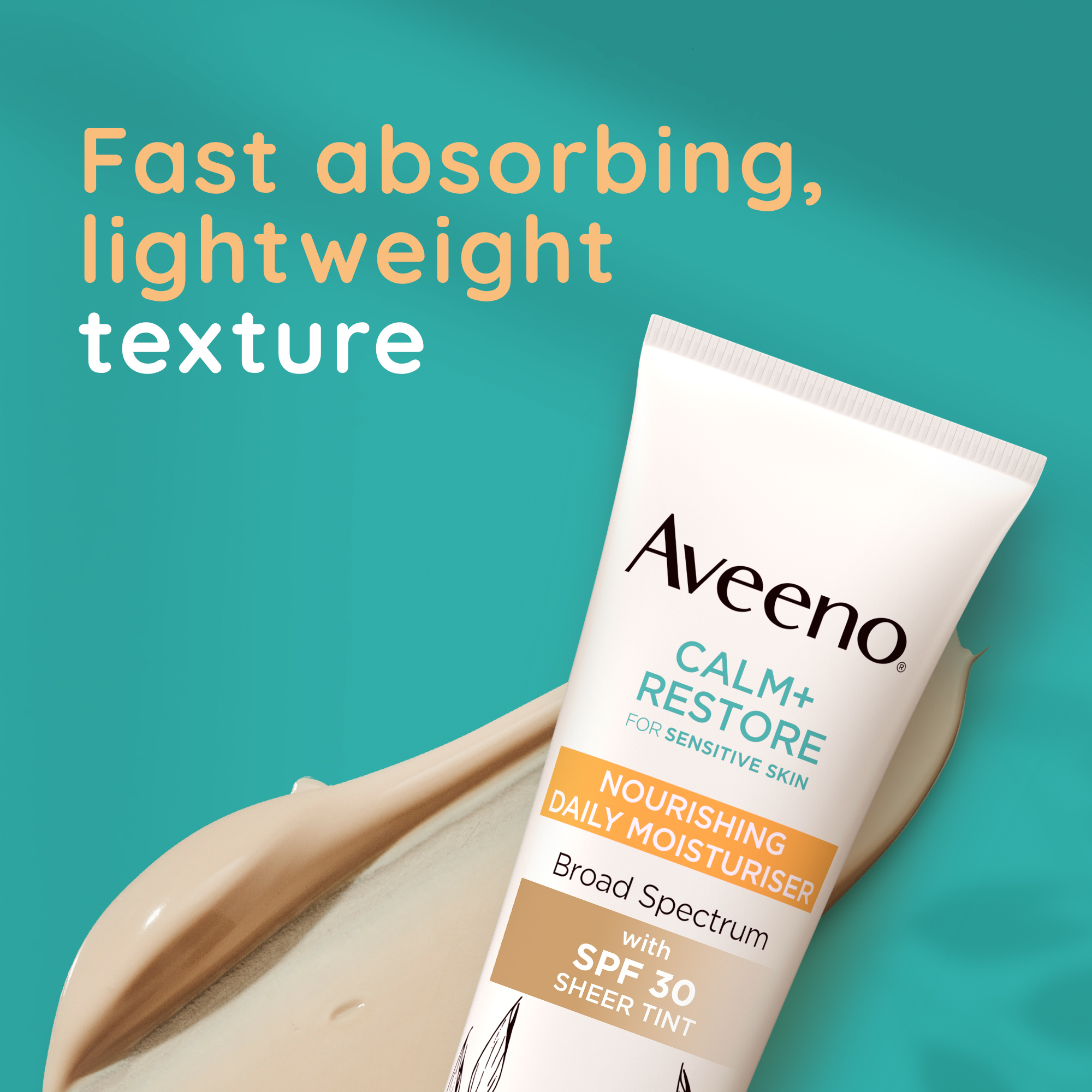 fast absorbing, lightweight texture