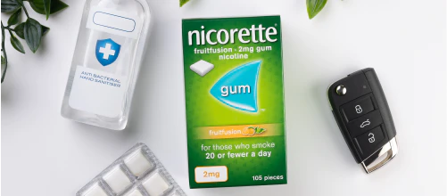 Pack of 2mg Nicorette Fruit Fusion Gum