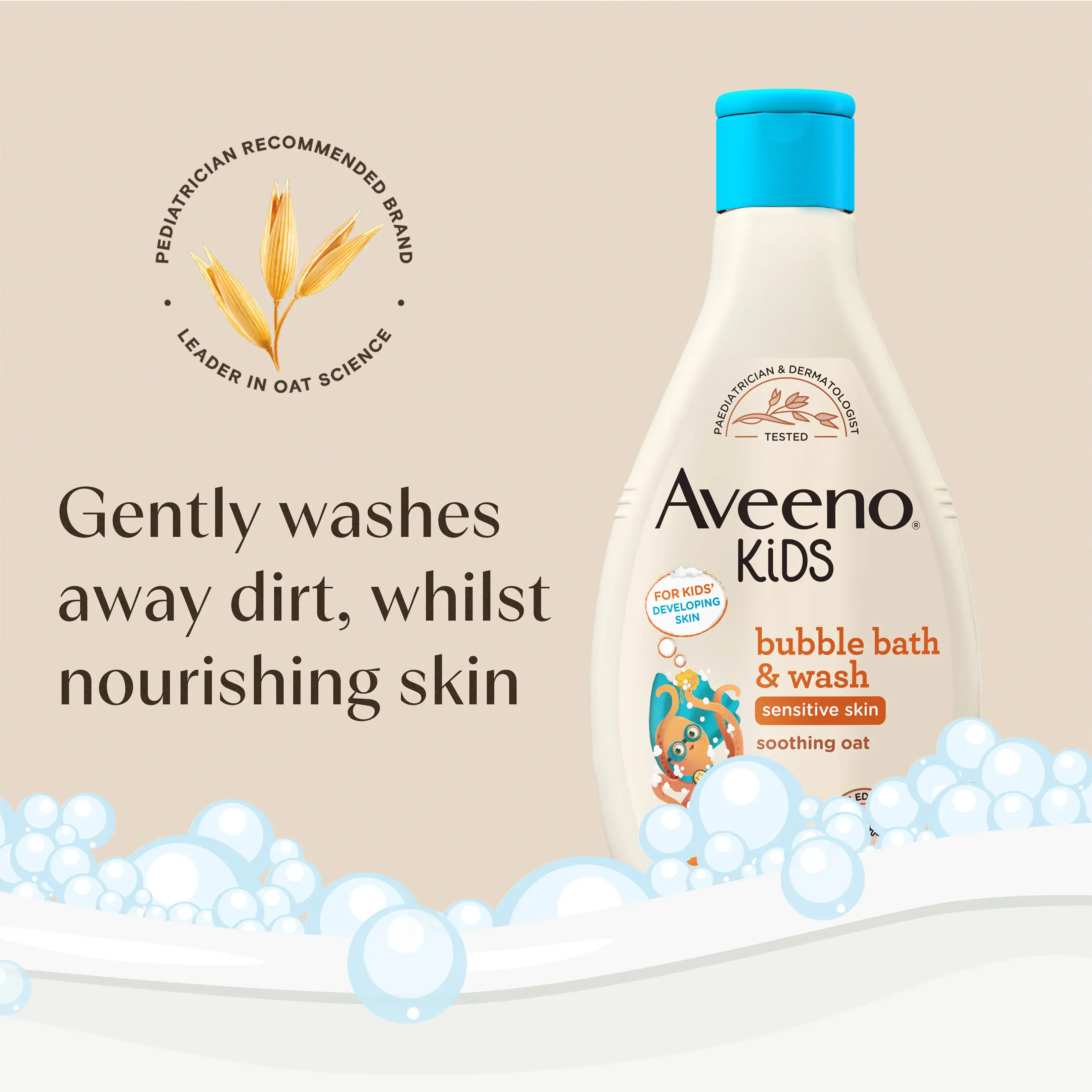 AVEENO® Kids Bubble Bath & Wash 250ml 