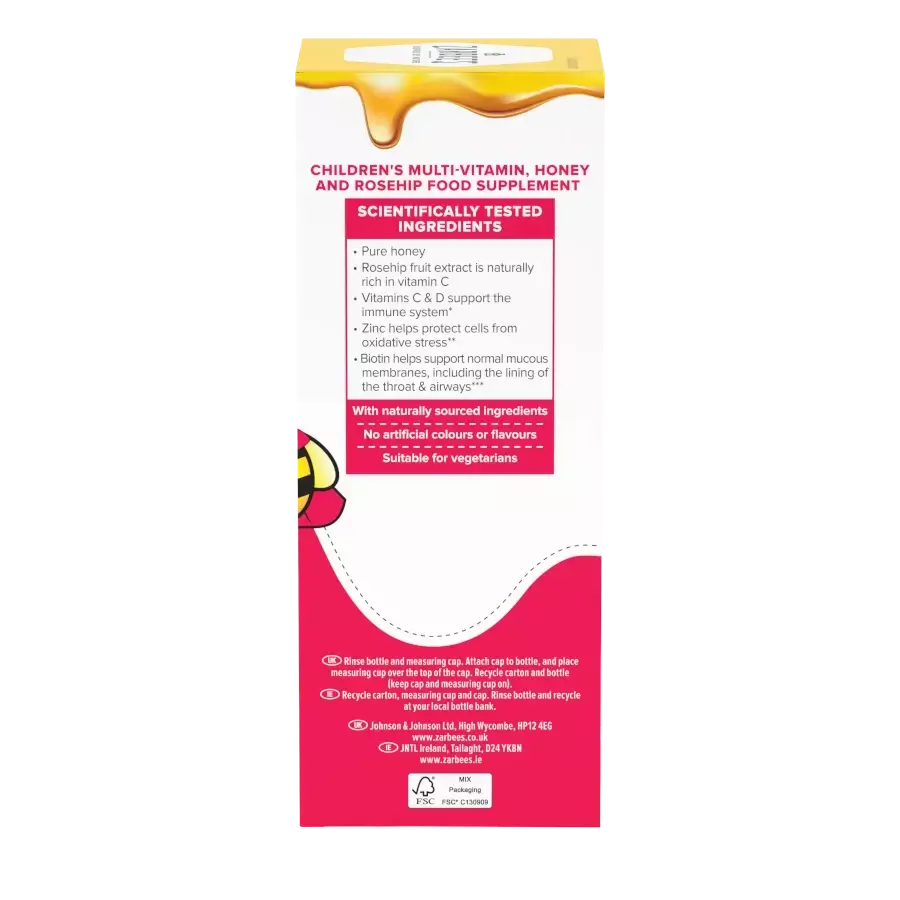 Zarbee’s® Children’s MultiVits + Immune Support Liquid​ - Image 3 - zarbees.co.uk - en-GB