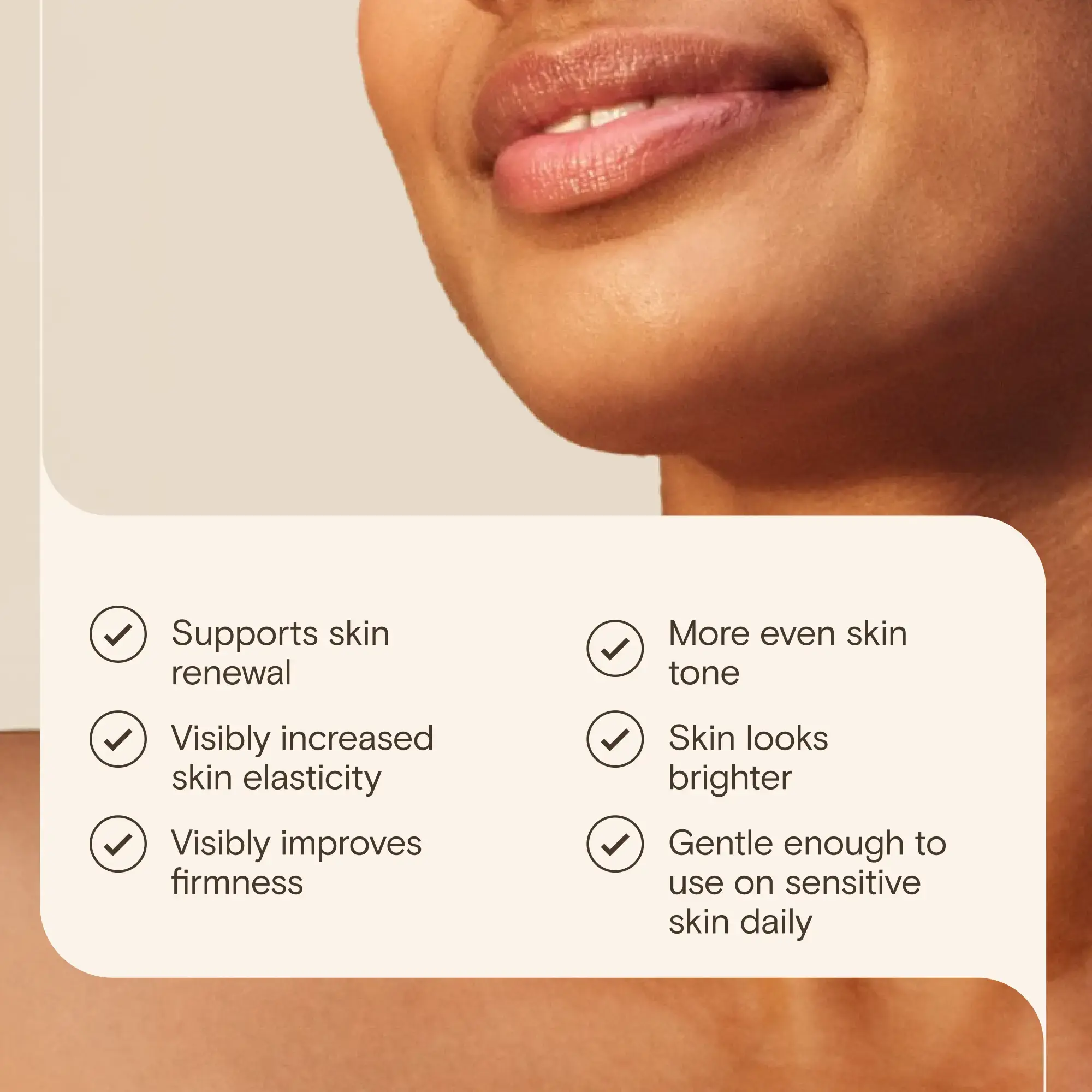 Innovate formula that supports skin renewal