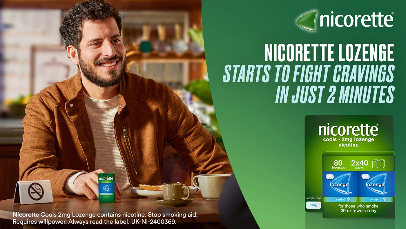 Nicorette Lozenge - Starts to fight cravings in just 2 minutes