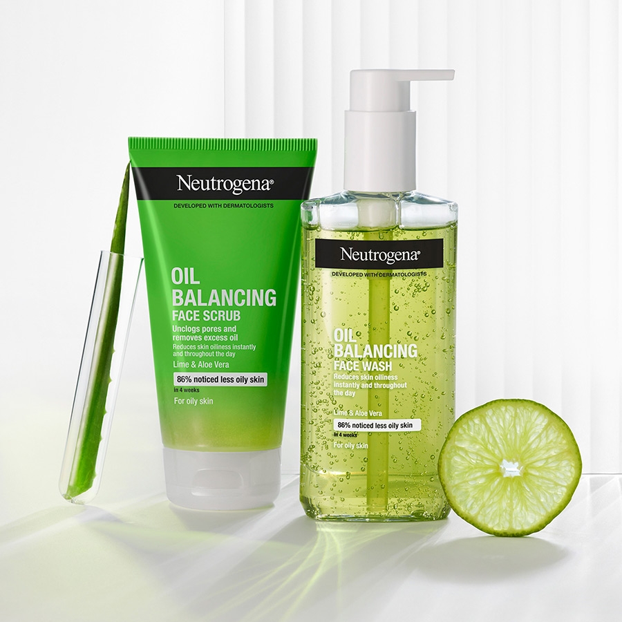 Neutrogena Oil Balancing Lime Aloe Vera Face Wash
