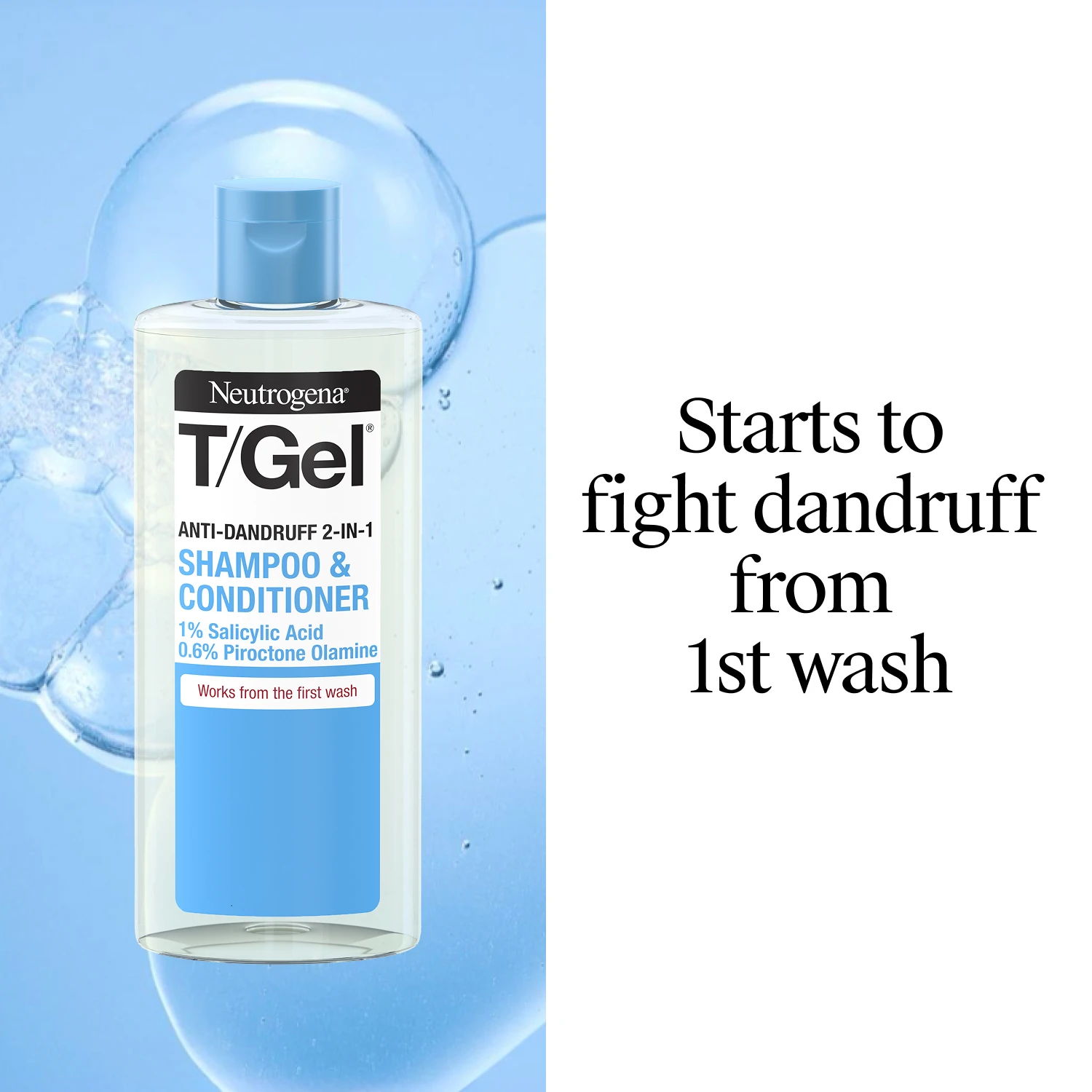 Cleanses the scalp to relieve itching and flaking of dandruff